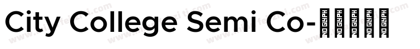City College Semi Co字体转换